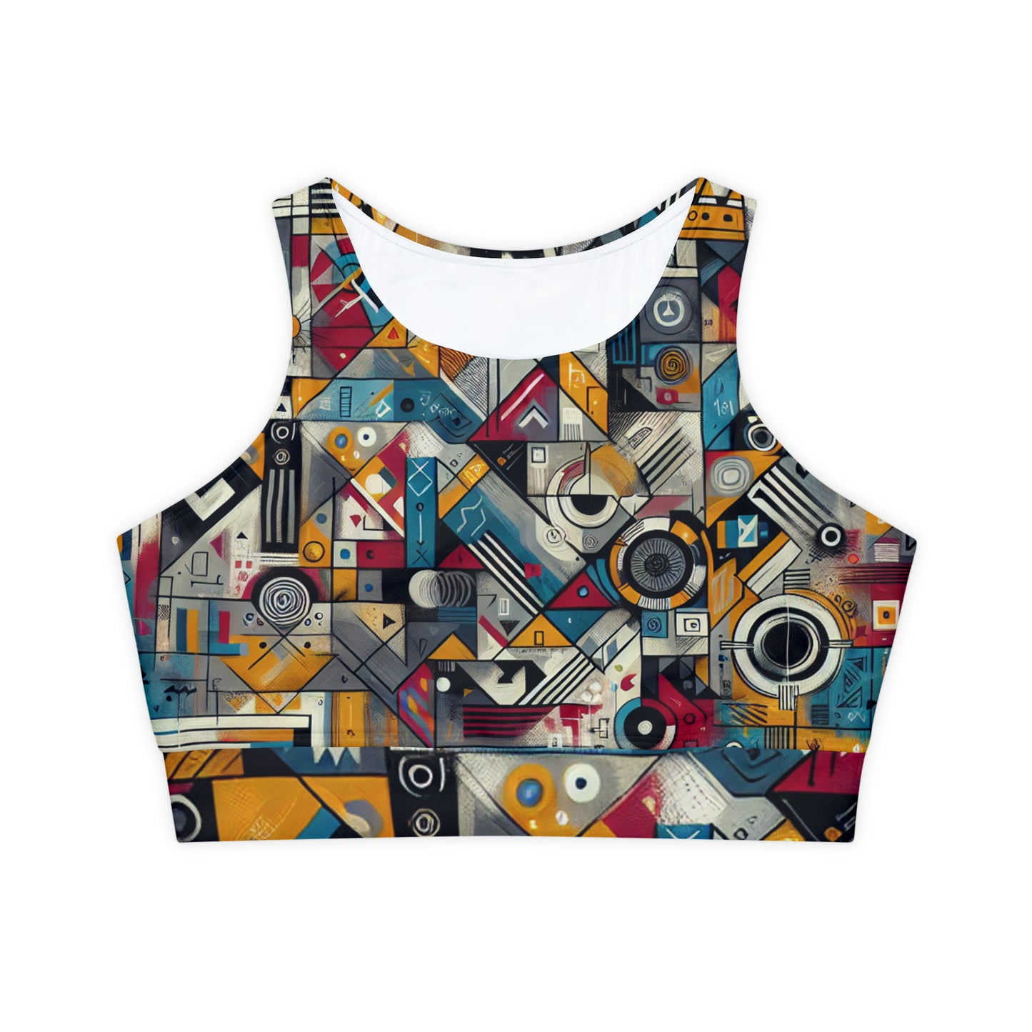 Basquiandinsky - Lined & Padded Sports Bra