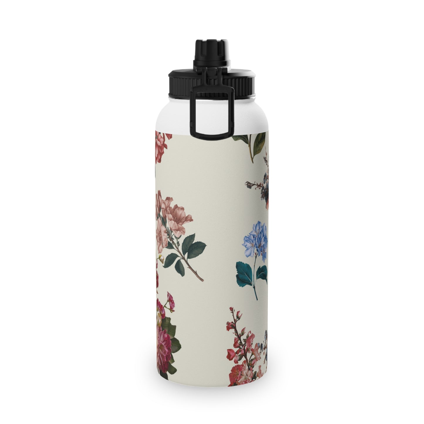 Botanicals on Beige - Sports Water Bottle