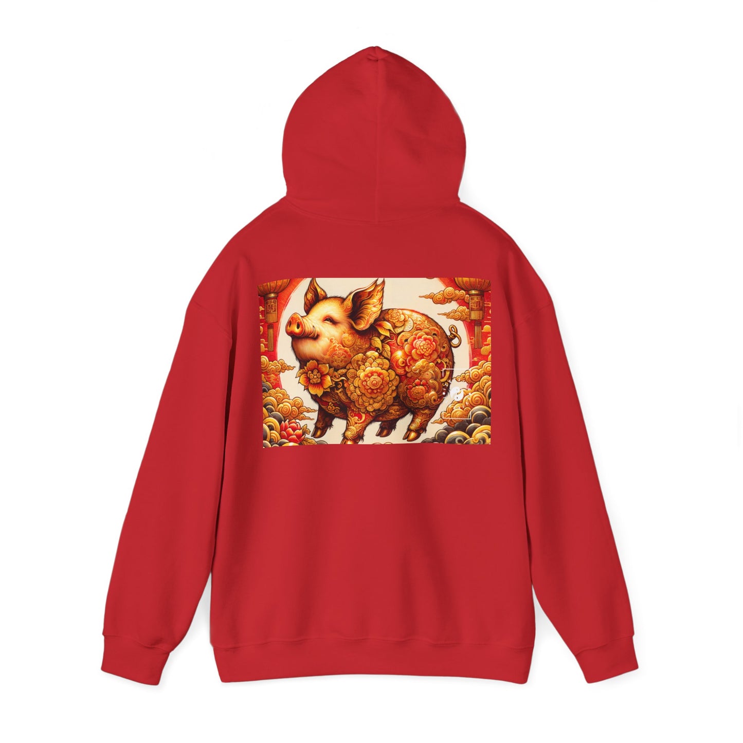 "Golden Prosperity: The Divine Boar Celebration" - Hoodie