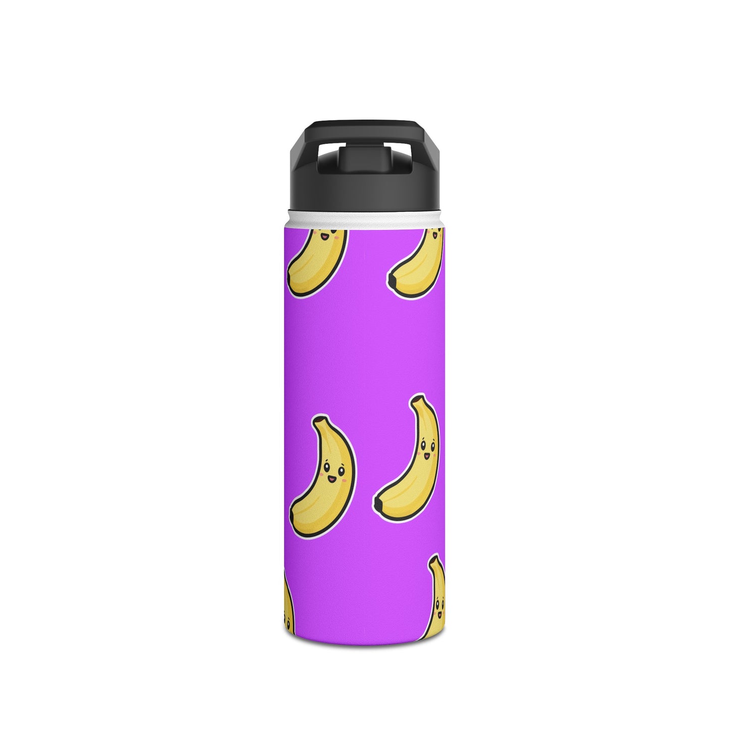 #D65BFF Purple + Banana - Water Bottle