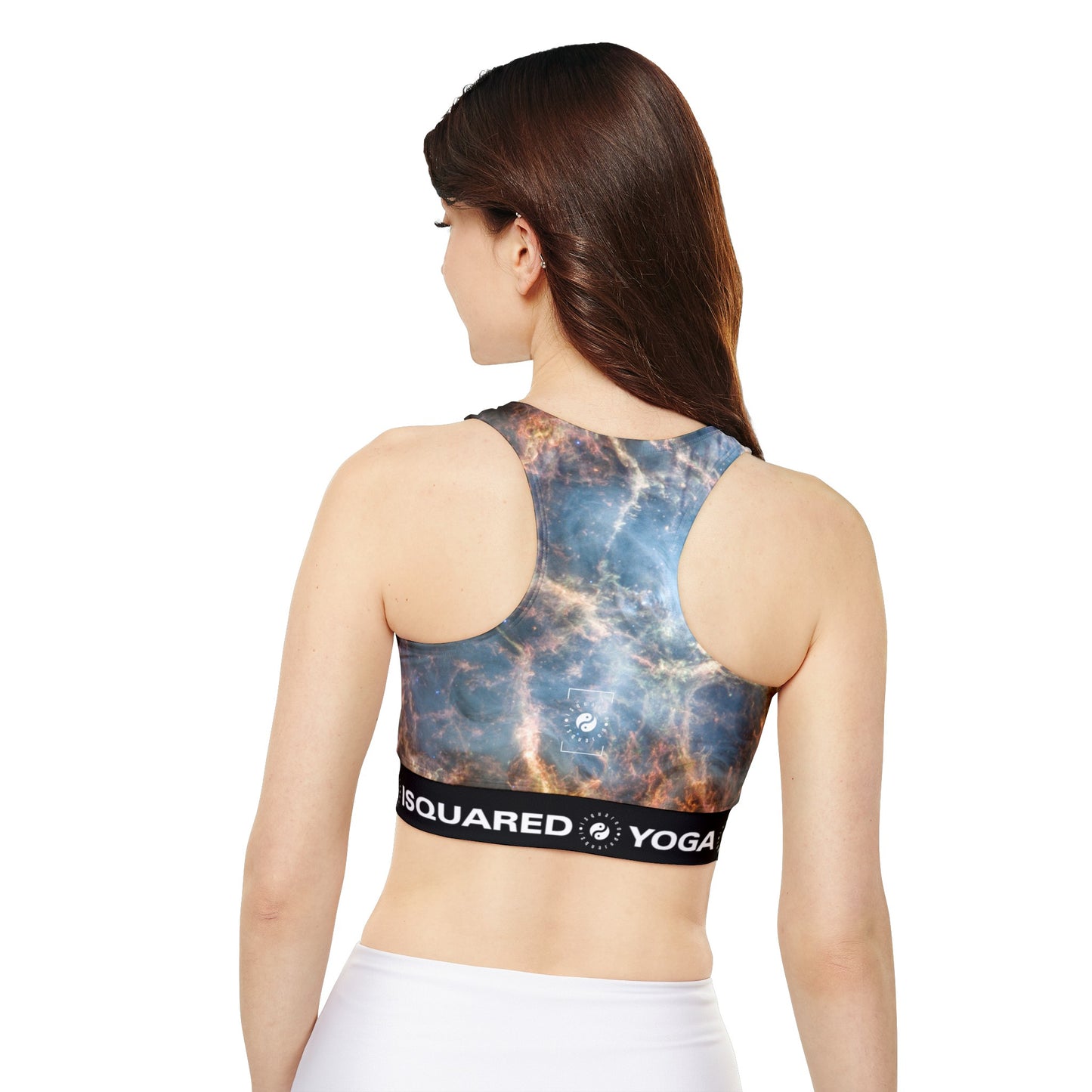 Crab Nebula (NIRCam and MIRI Image) - Lined & Padded Sports Bra