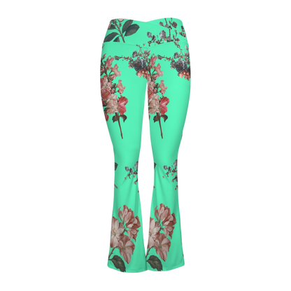 Botanicals - Cross Waisted Flair Leggings