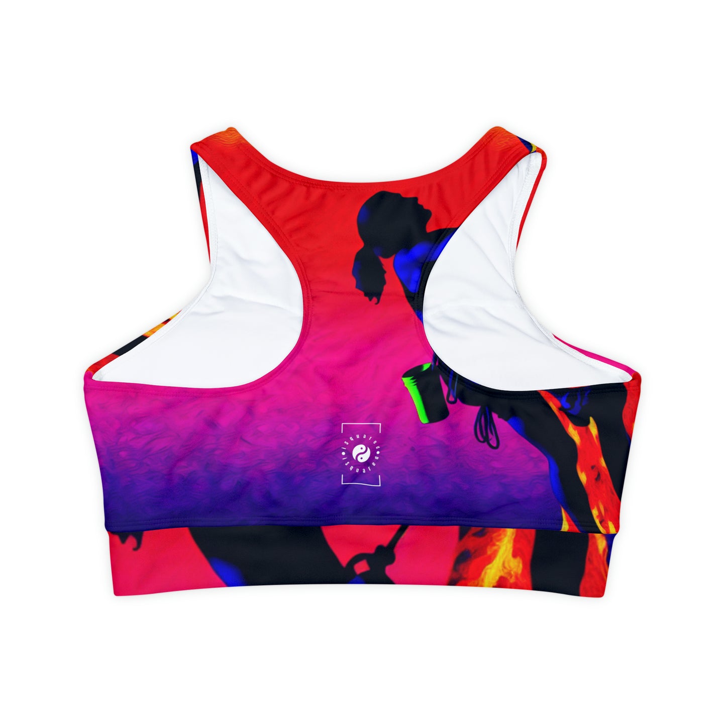 "Technicolour Ascent: The Digital Highline" - Soutien-gorge de sport doublé et rembourré