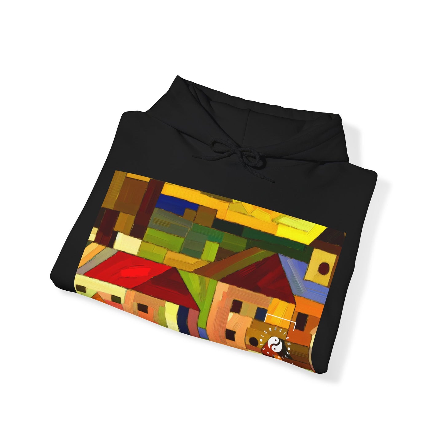 "Earthen Adobes in Hues of Hundertwasser" - Hoodie