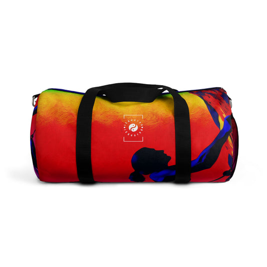 "Technicolour Ascent: The Digital Highline" - Duffle Bag