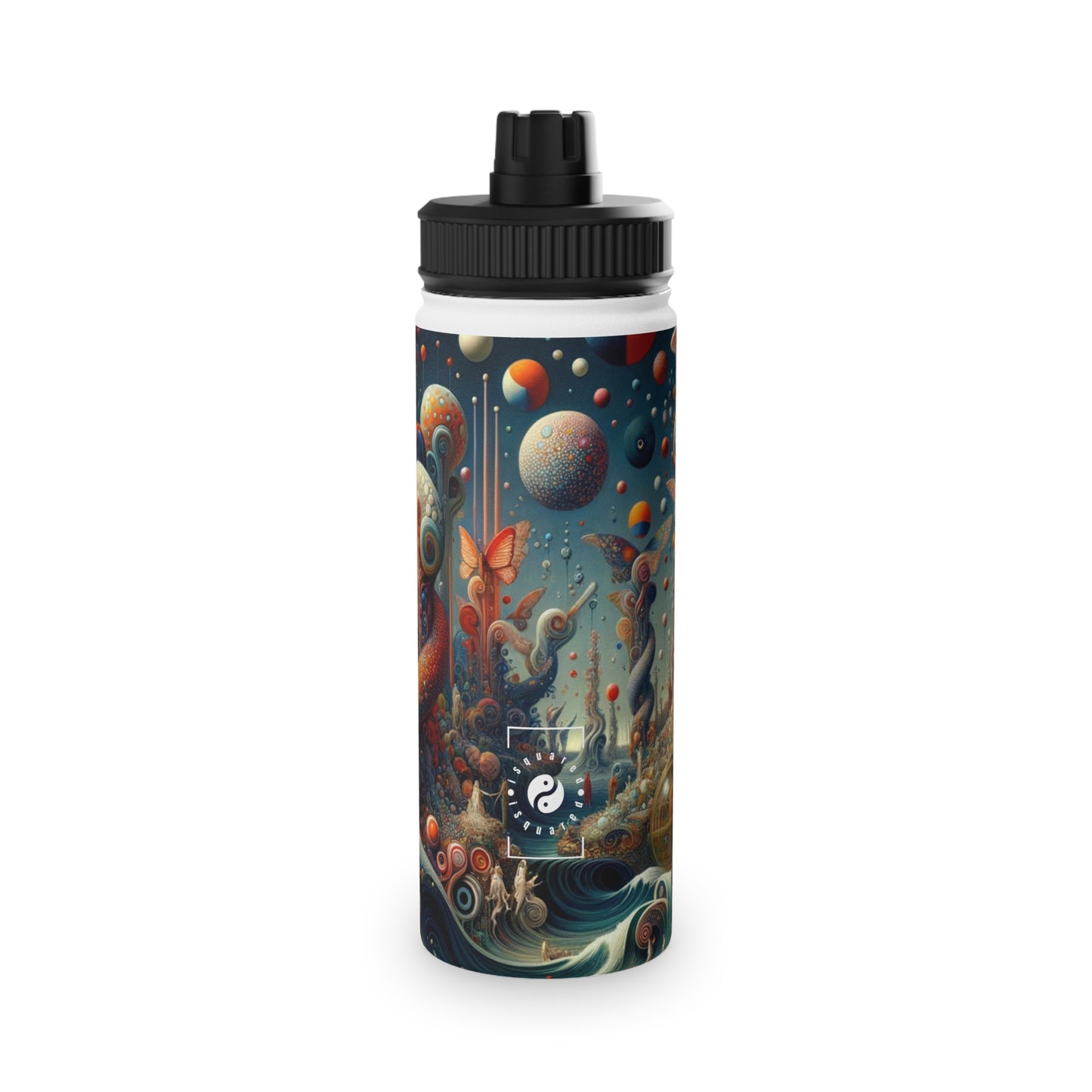 Kaleidoscopic Eden - Sports Water Bottle