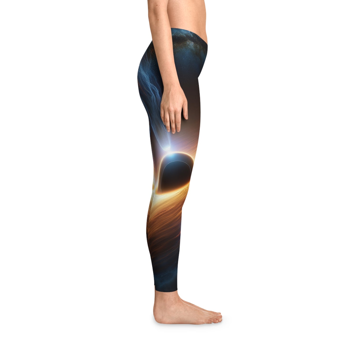 "Discs of Illumination: Black Hole Reverie" - Unisex Tights