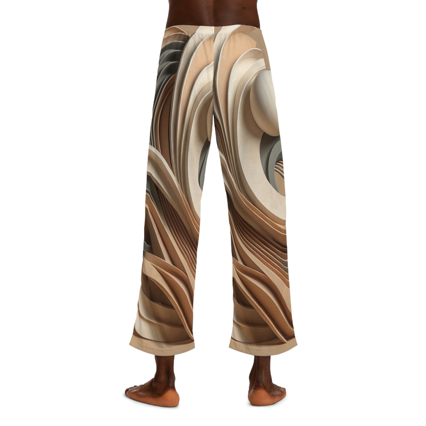 « Hepworth Hues : An Earth Tone Symphony » - pantalons de détente pour hommes