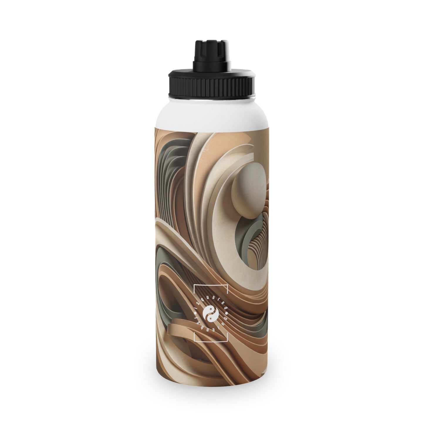 "Hepworth Hues: An Earth Tone Symphony" - Sports Water Bottle