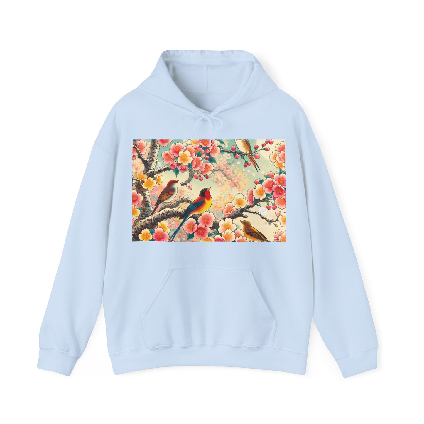 "Verdant Whispers: Sakura Chirping" - Hoodie