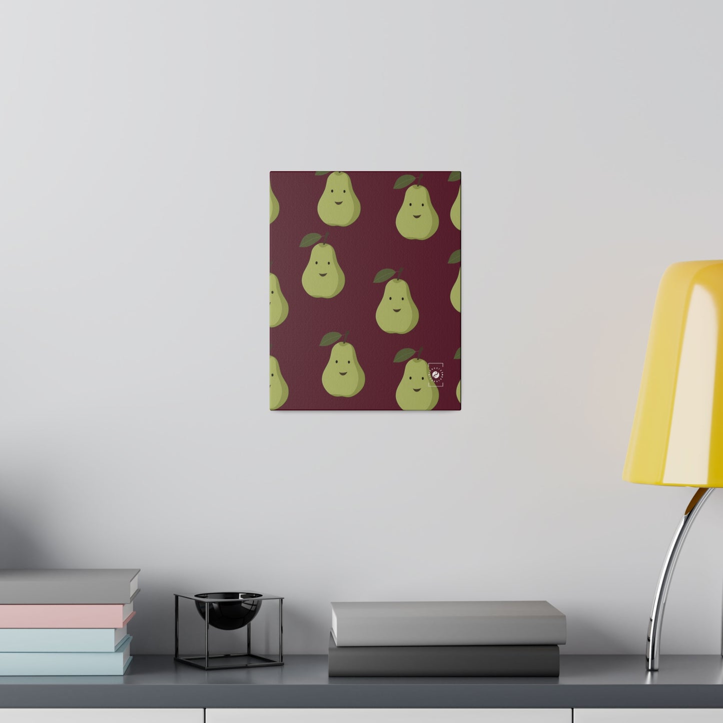 #60182D Deep Siena + Pear - Art Print Canvas