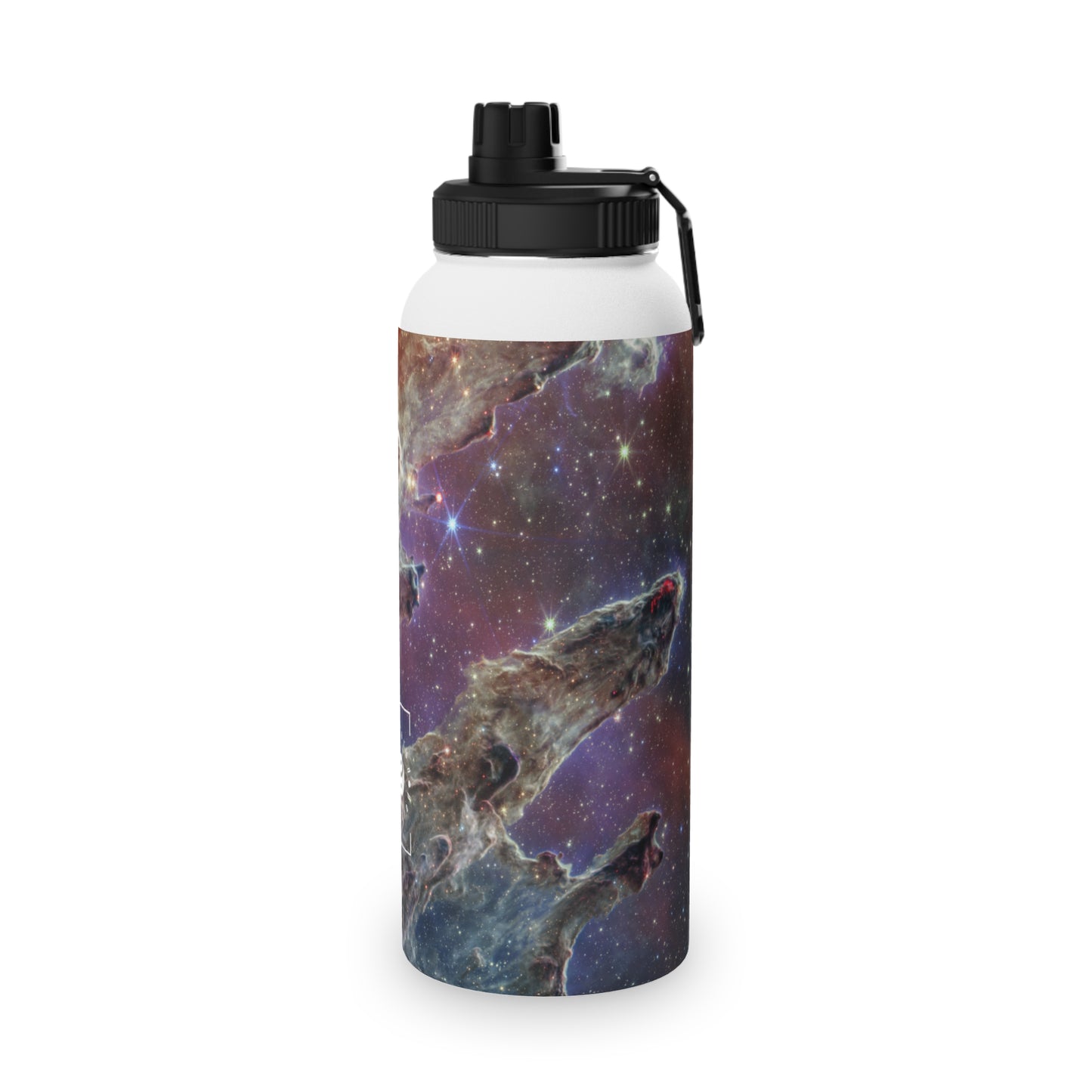 Pillars of Creation (NIRCam and MIRI Composite Image) - JWST Collection - Sports Water Bottle