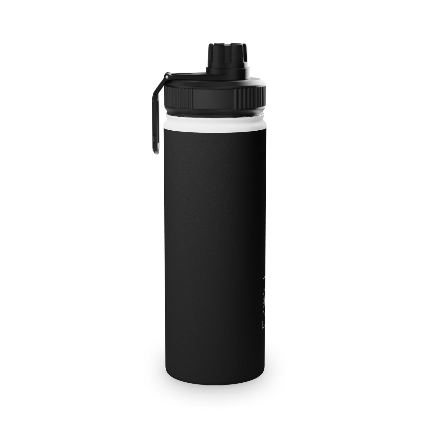 Pure Black - Sports Water Bottle