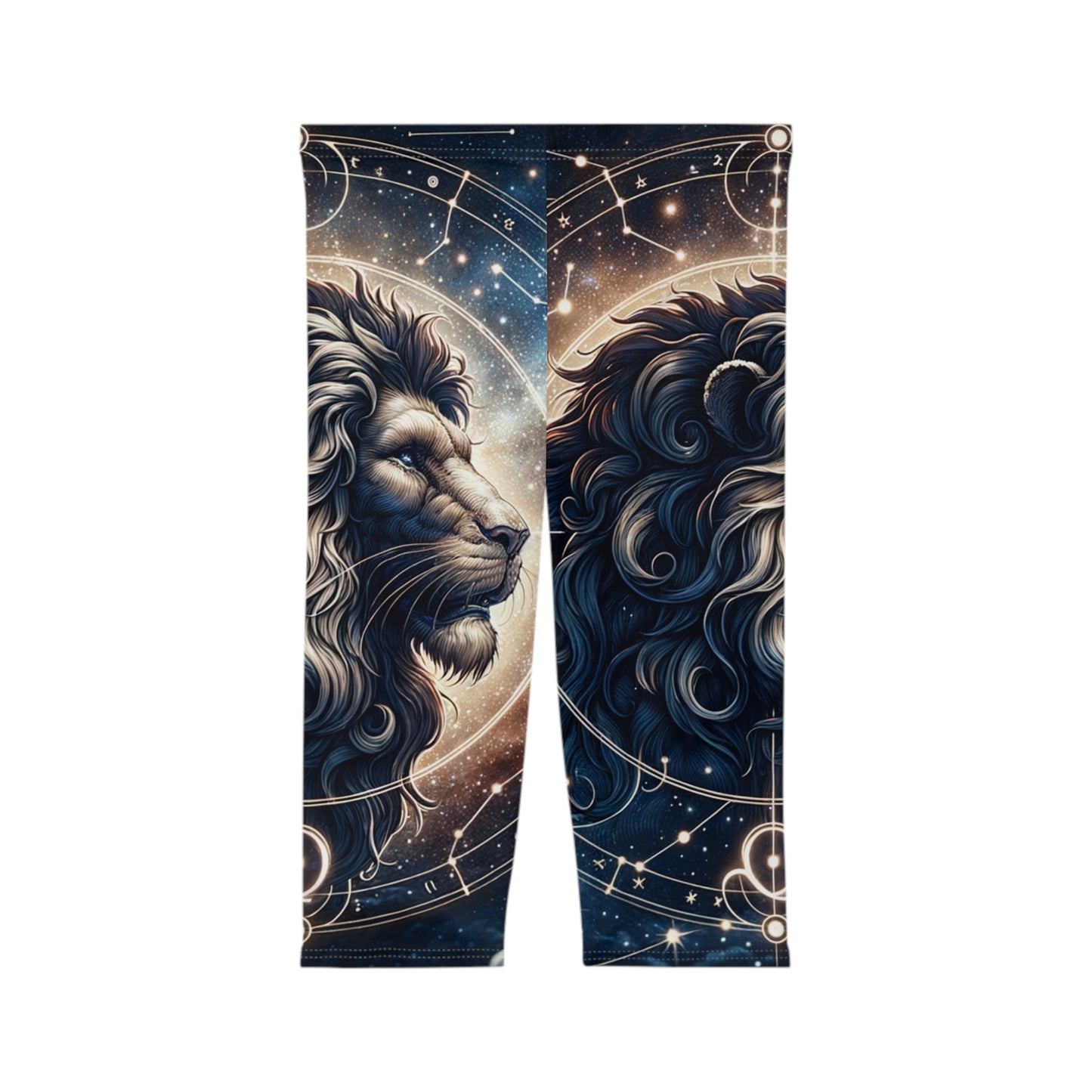 Celestial Leo Roar - Capri Shorts