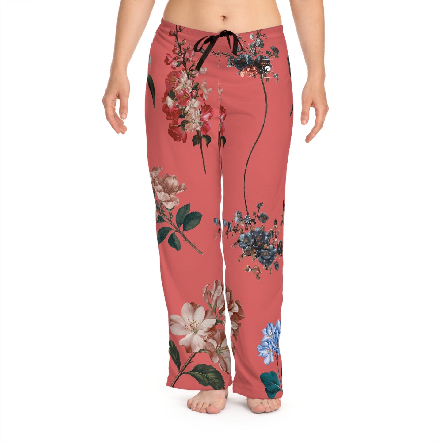 Botanicals on Coral - Women lounge pants