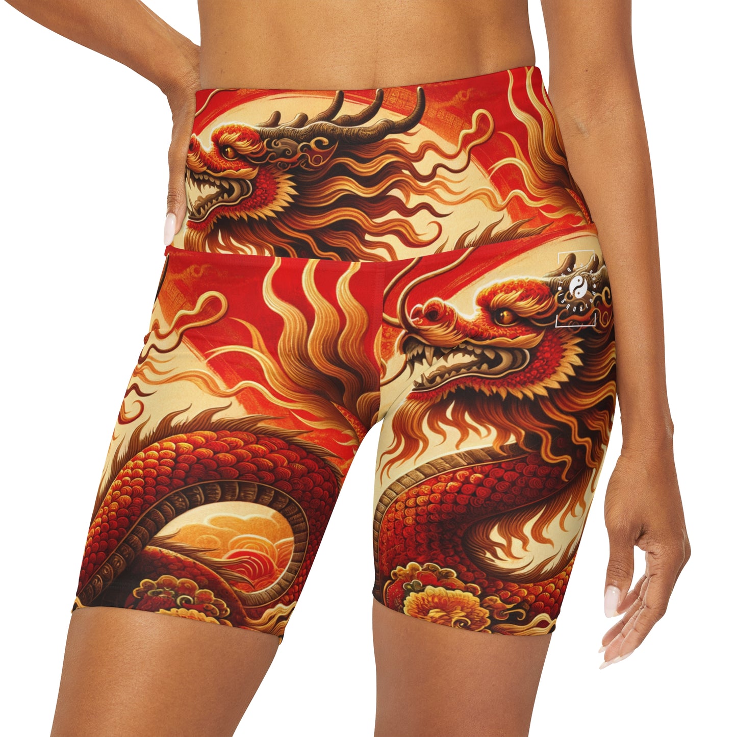 "Golden Dragon Dance in the Crimson Twilight" - shorts