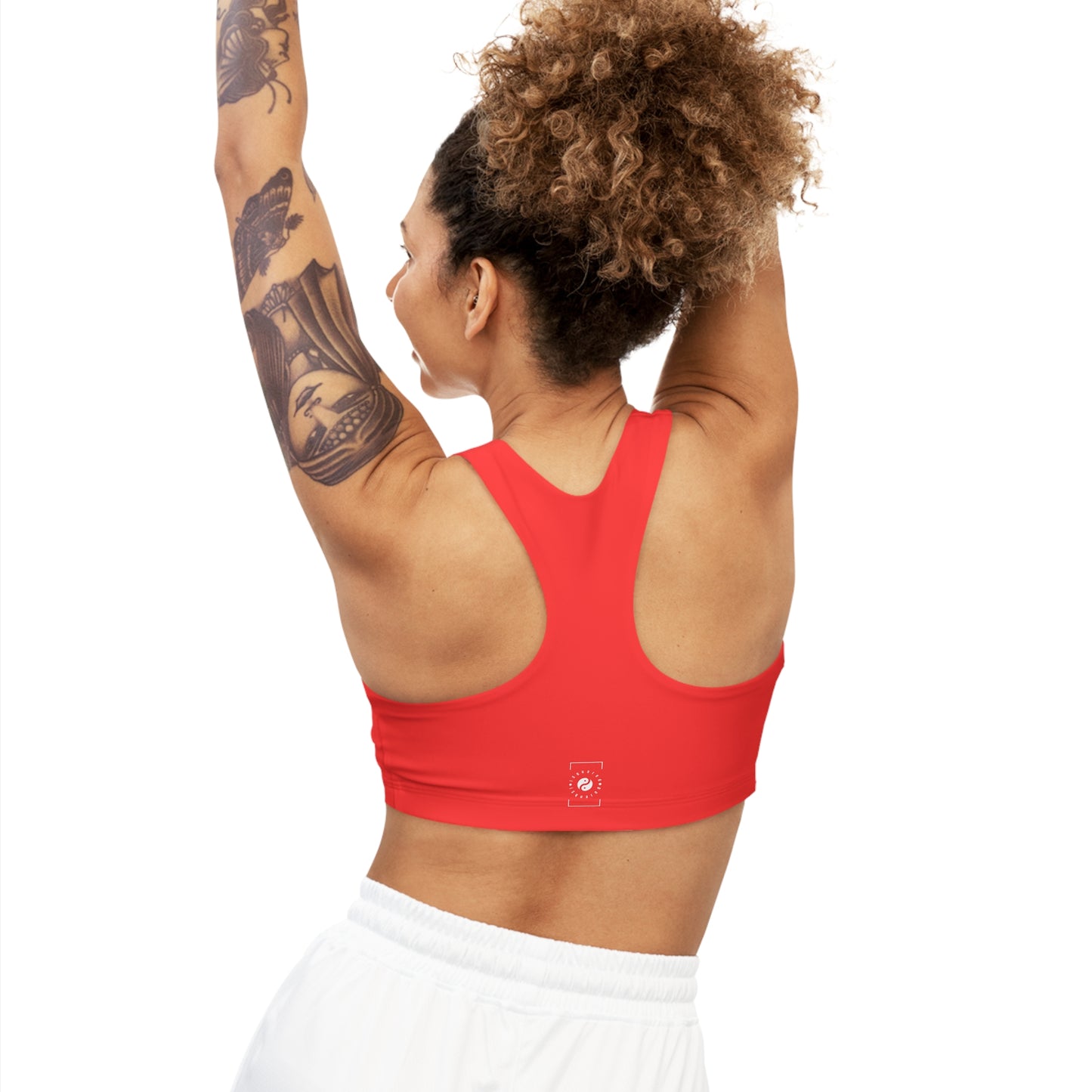 Bright Red FF3131 - Seamless Sports Bra