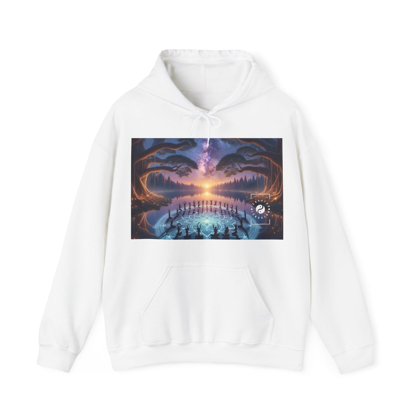 "Celestial Serenity: Mandala's Reflection" - Hoodie