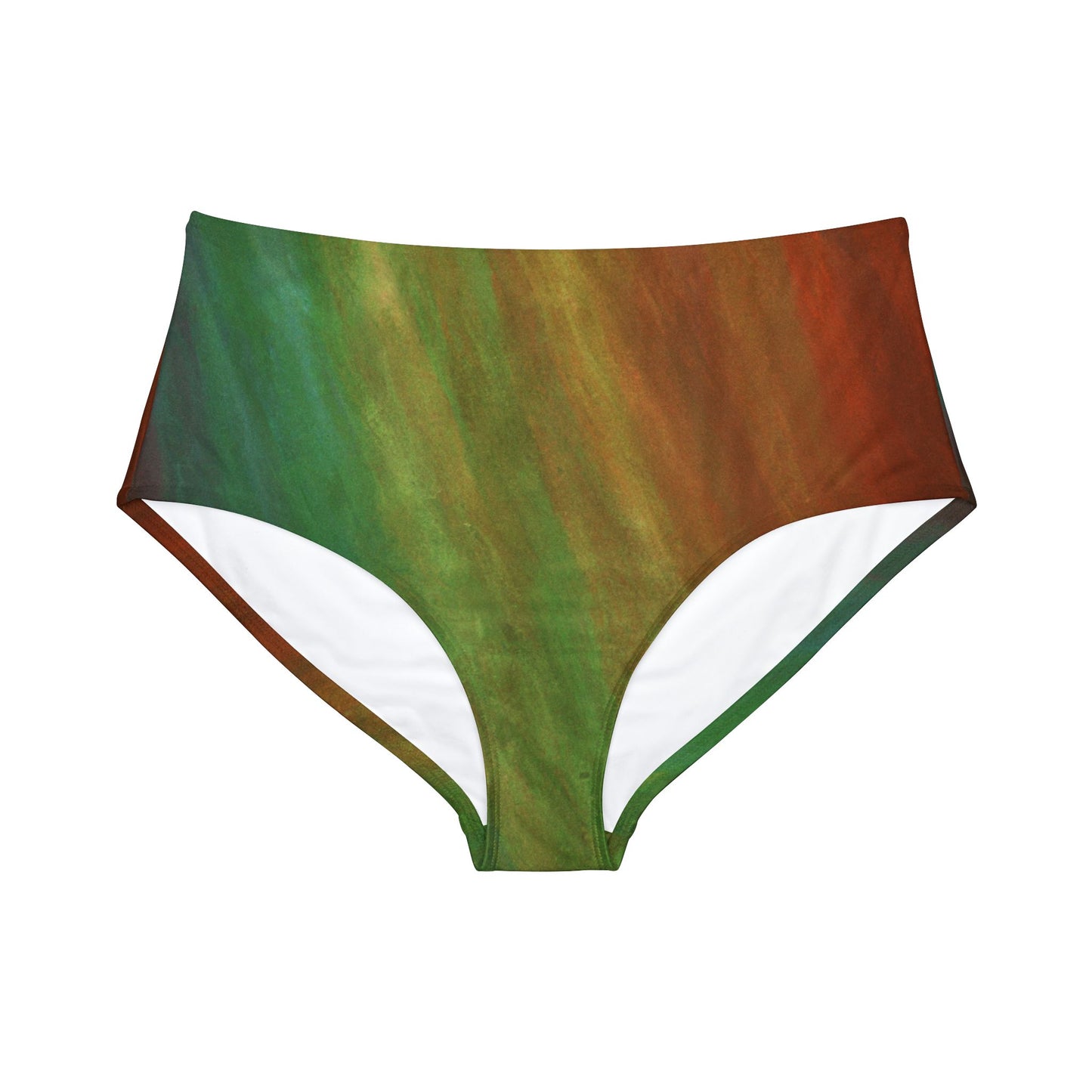 Subtle Rainbow Mood - High Waisted Bikini Bottom