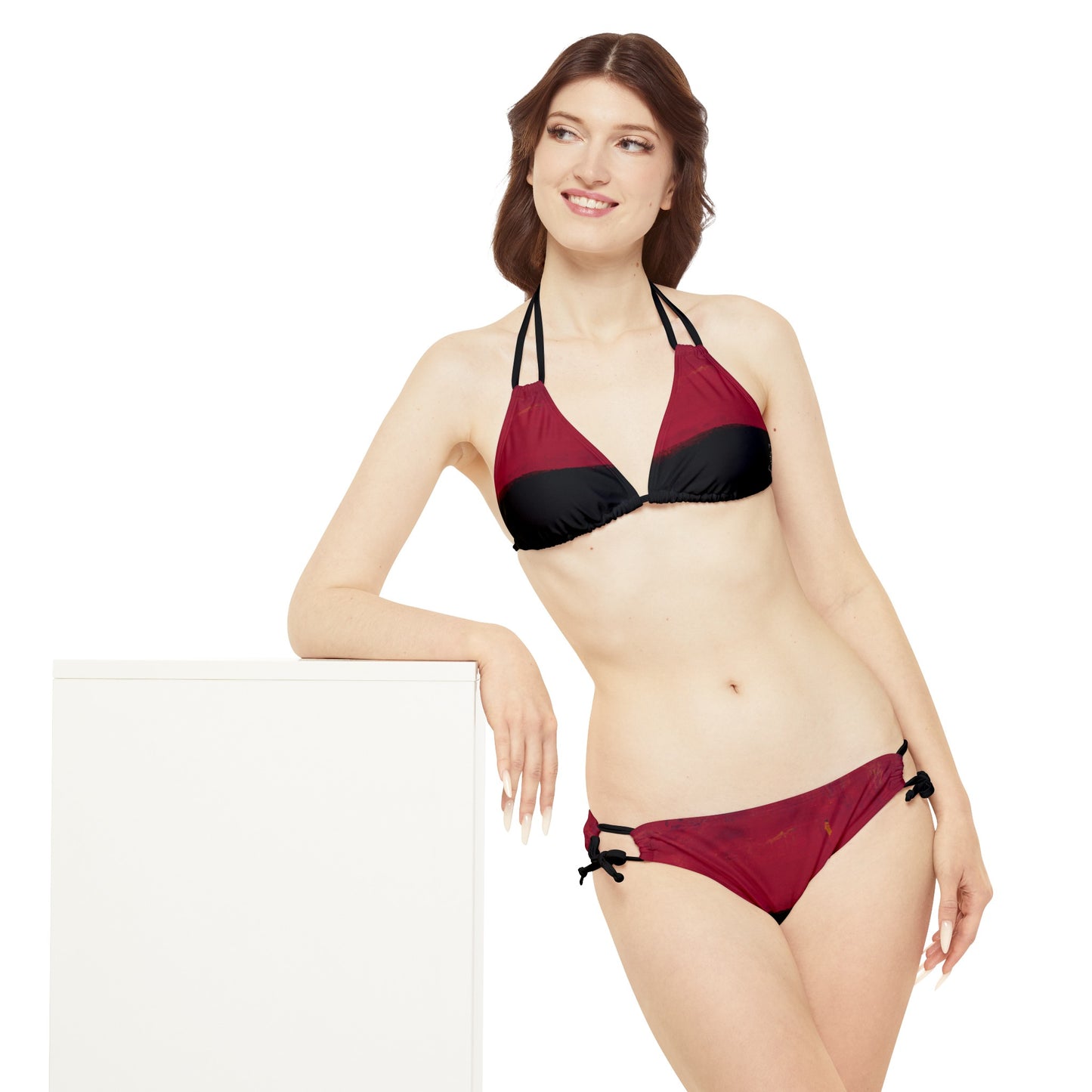 Nocturnal Vermillion - Ensemble bikini à lacets