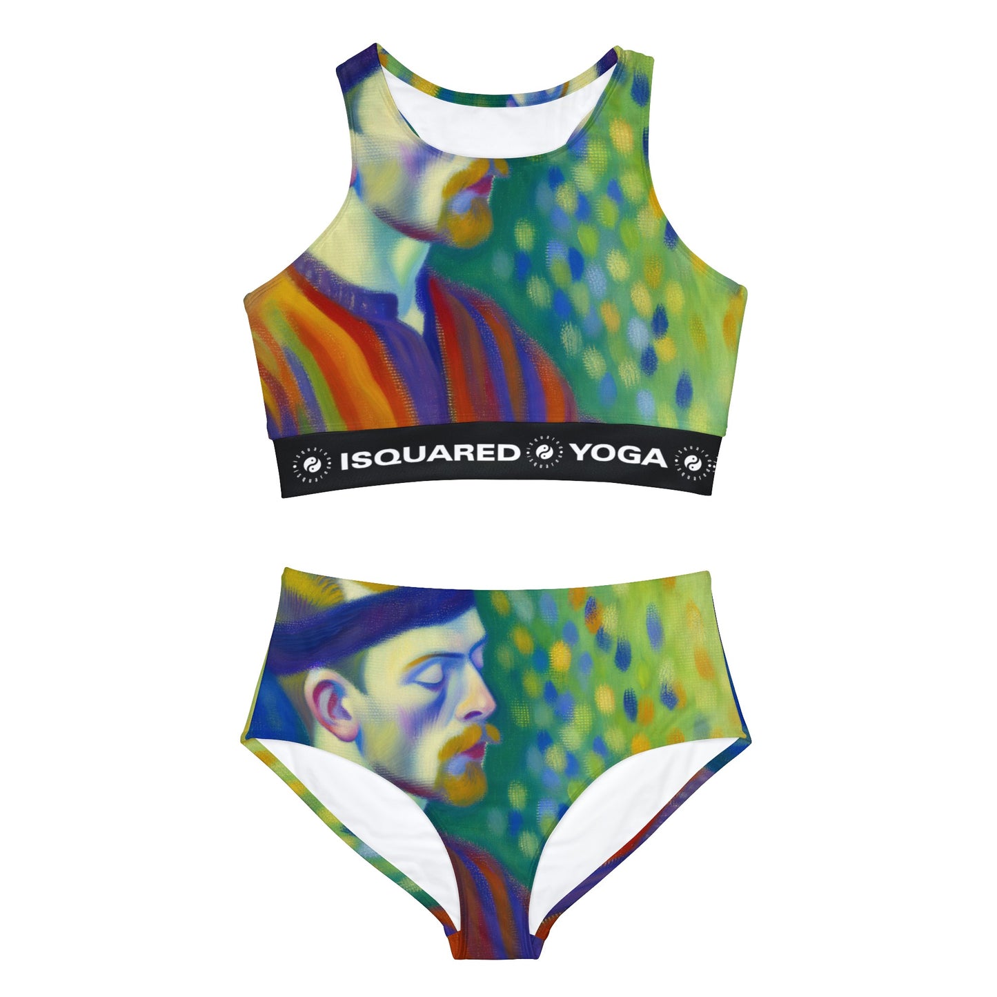 "Serene Resilience: A Frida's Solitude in hues" - Hot Yoga Bikini Set