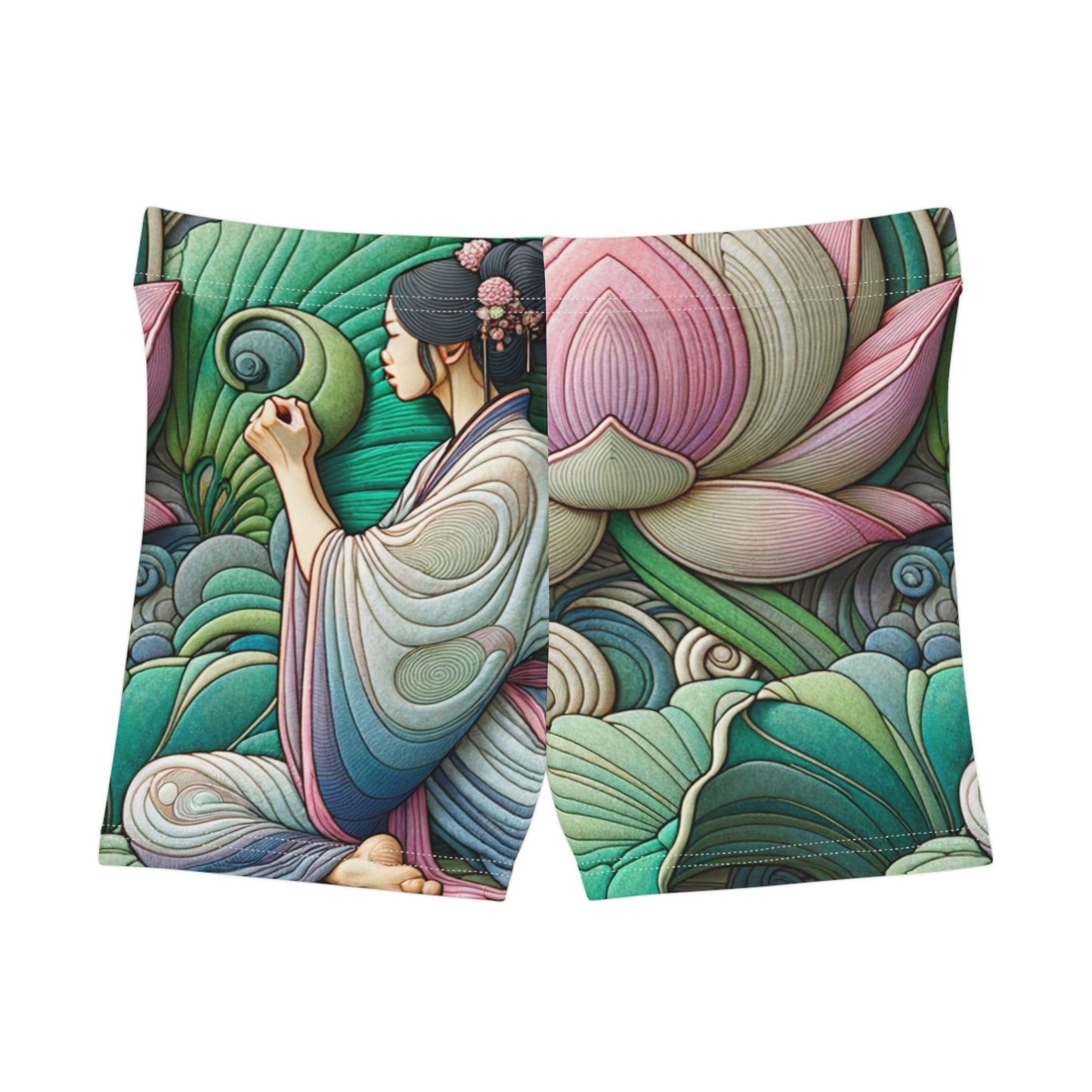 "Lotus Echo Serenity" - Mini Hot Yoga Short