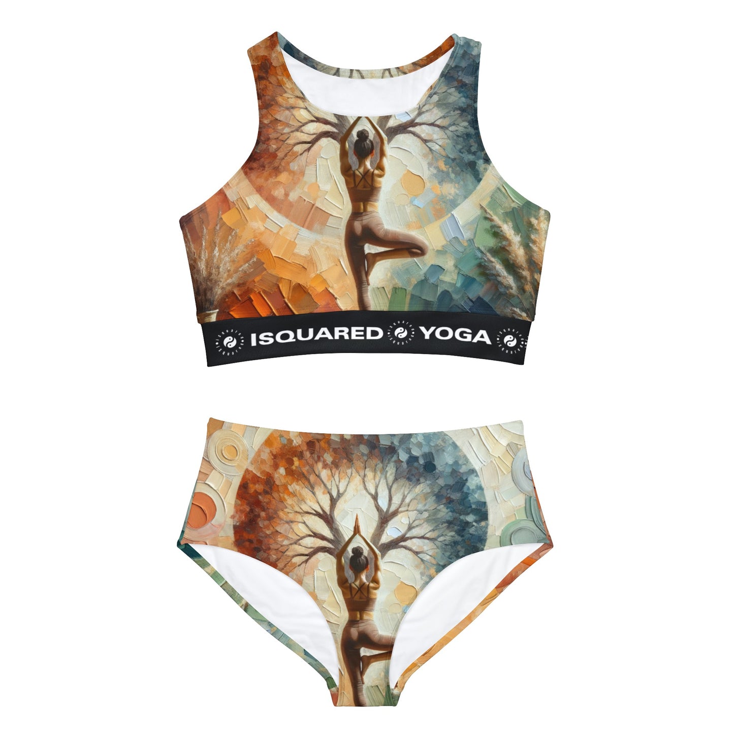 "Stability in Surrender: Vrikshasana in Harmony with Earth" - Hot Yoga Bikini Set