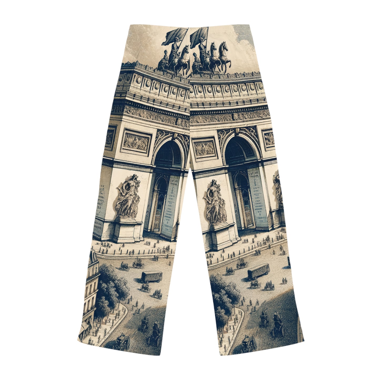 "Majesty of the Arc: A Napoleon Era Portrait" - Women lounge pants