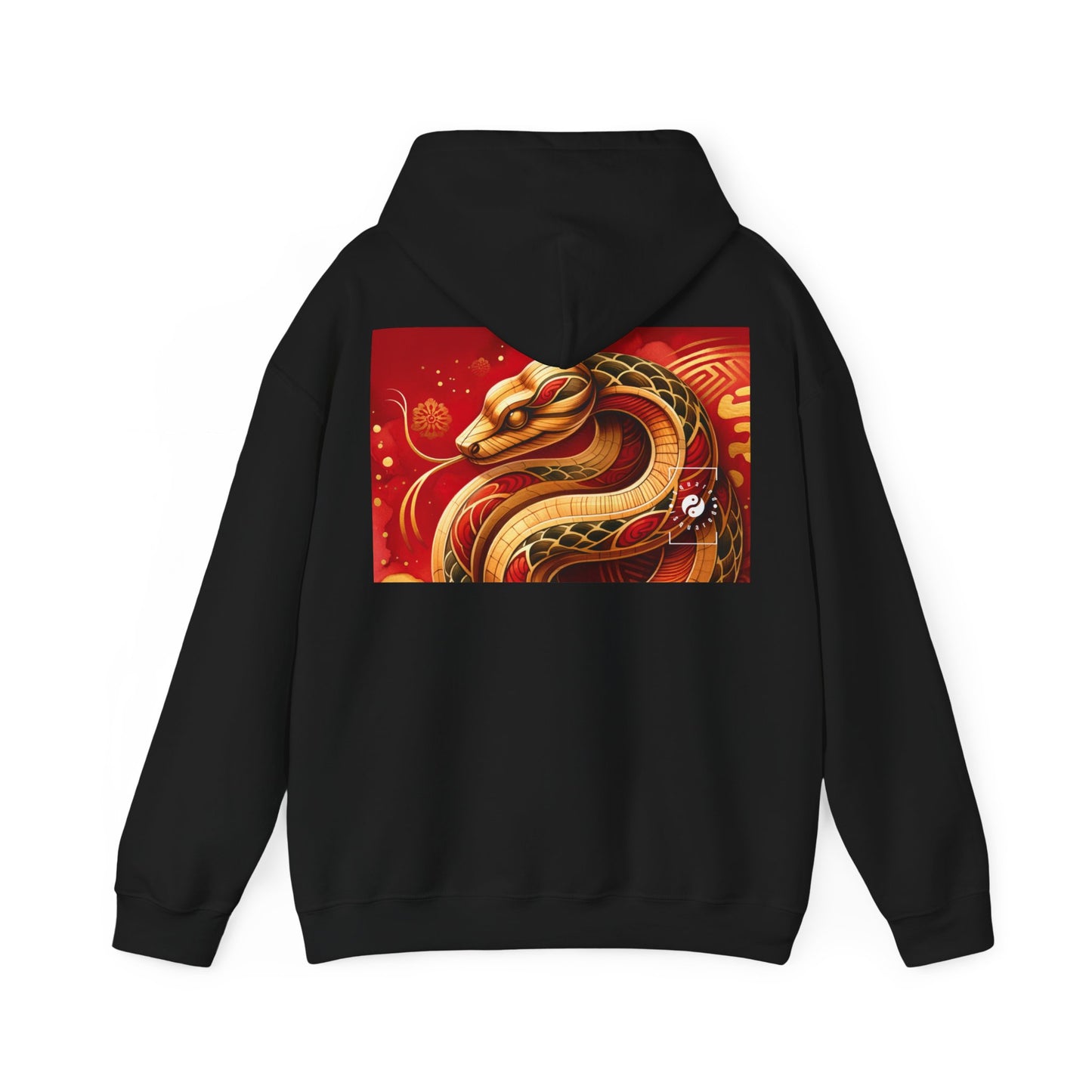 "Crimson Serenity: The Golden Snake" - Hoodie