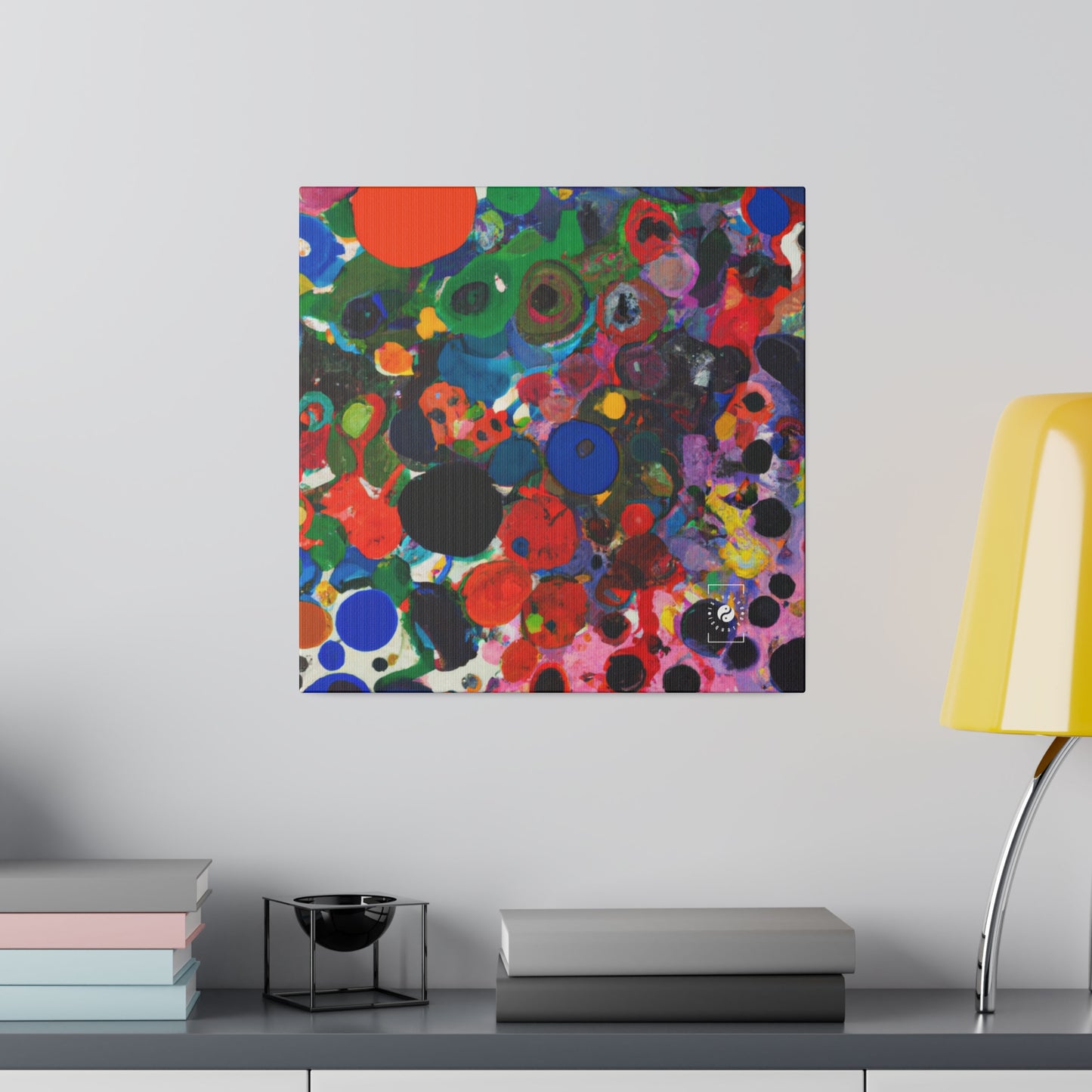 Ink drops meditation - Art Print Canvas