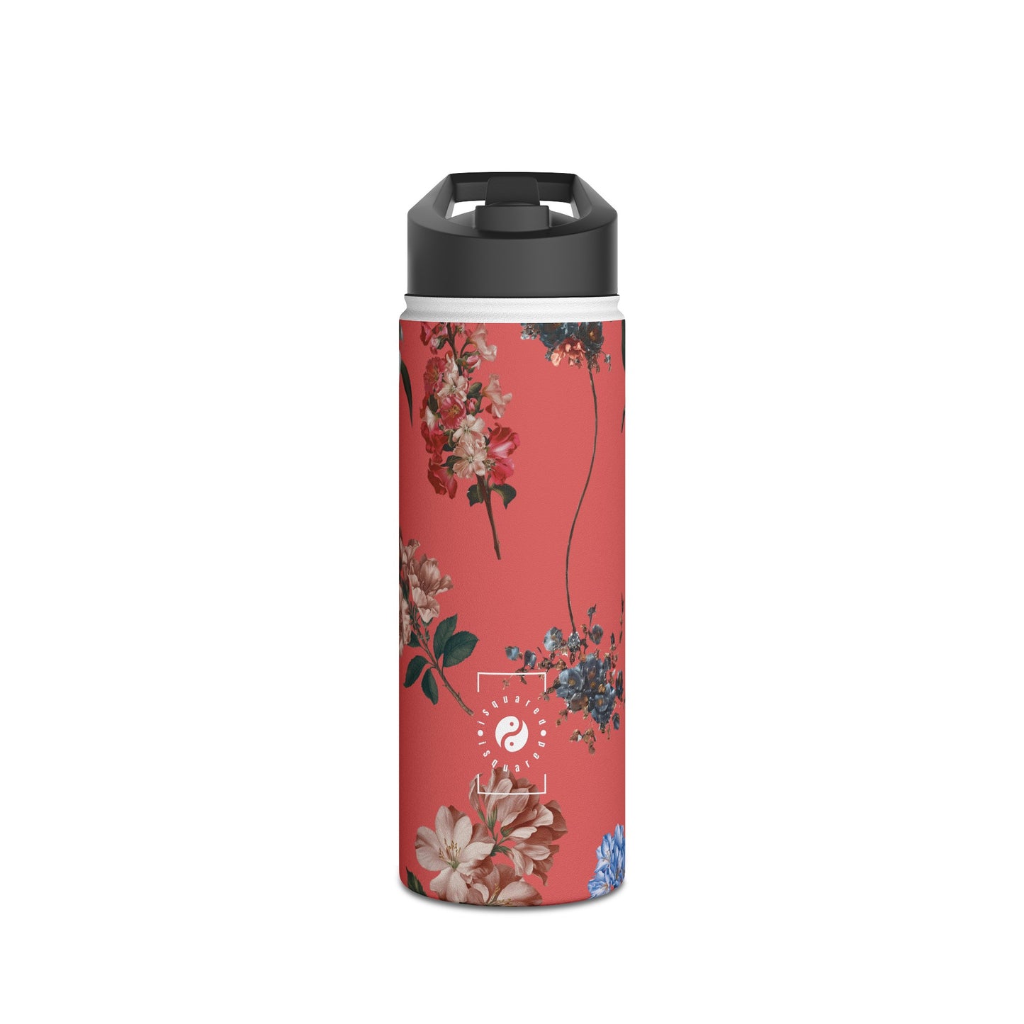 Botanicals on Coral - Water Bottle