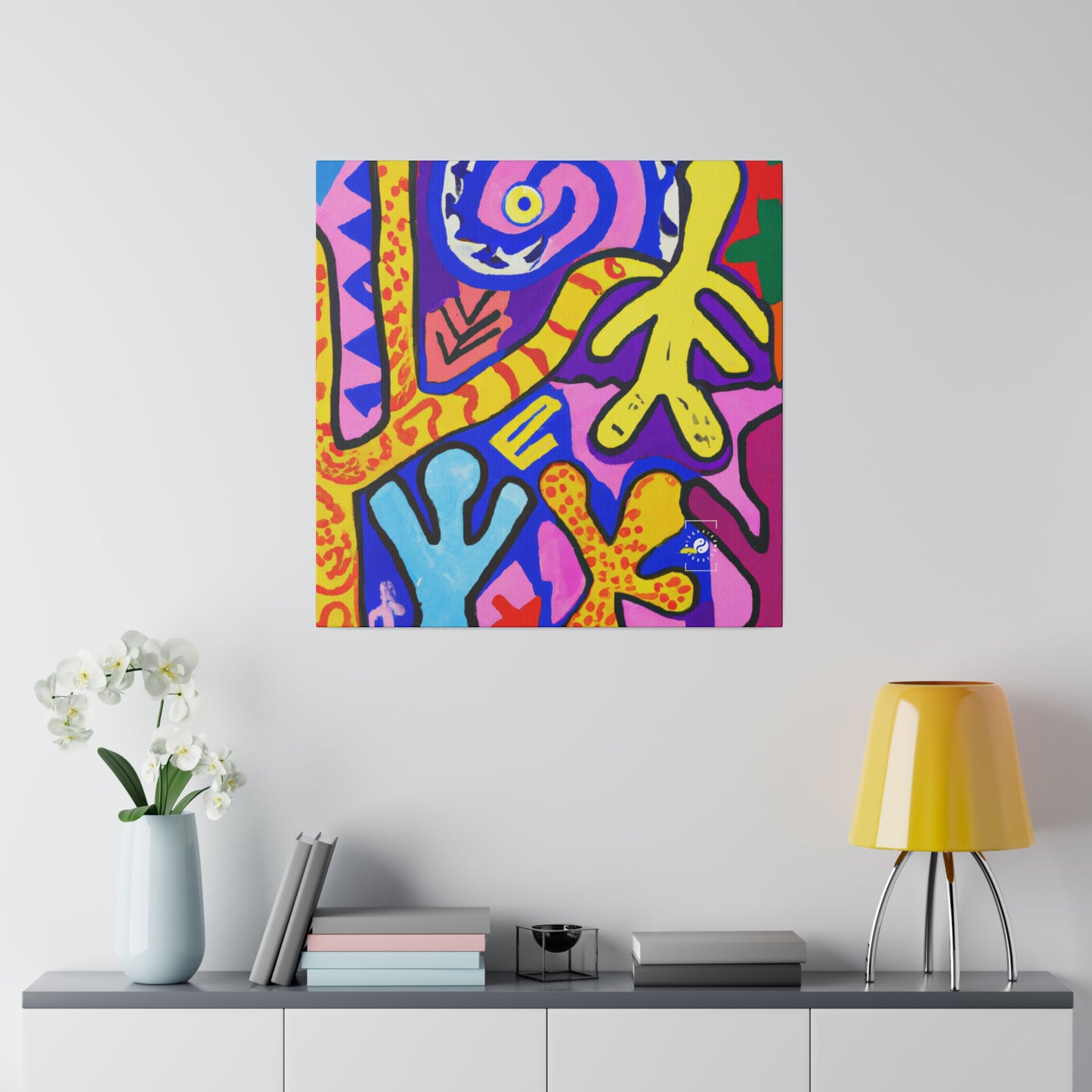 "Symbolic Jamboree" - Art Print Canvas