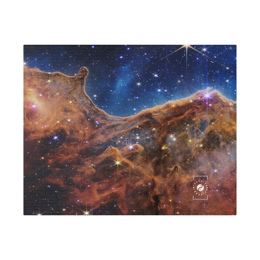 “Cosmic Cliffs” in the Carina Nebula (NIRCam Image) - JWST Collection - Art Print Canvas