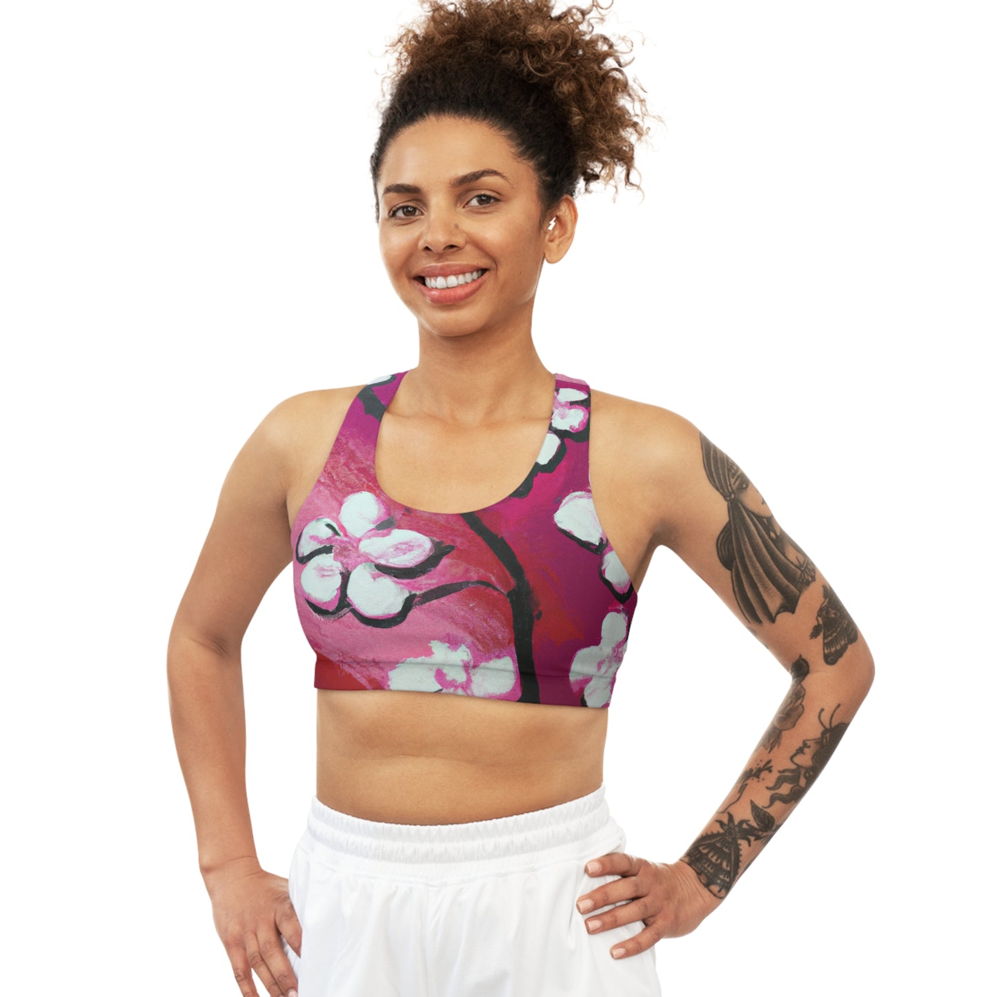 Ephemeral Blossom - Seamless Sports Bra