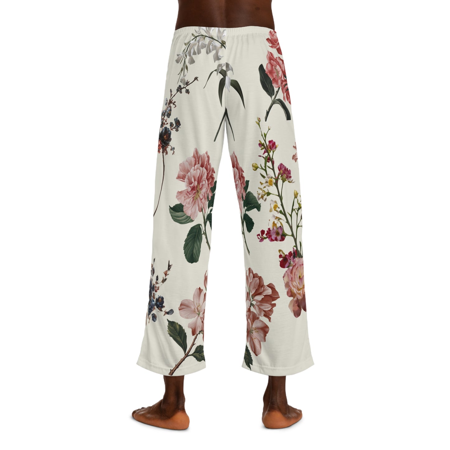 Botanicals on Beige - men's Lounge Pants