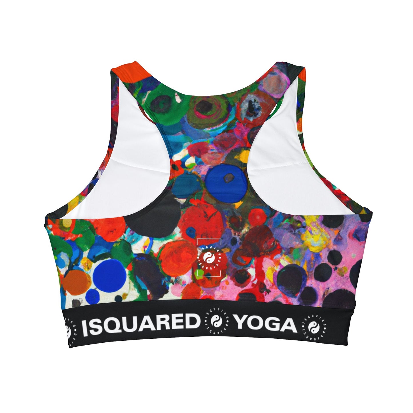 Ink drops meditation - High Neck Crop Top