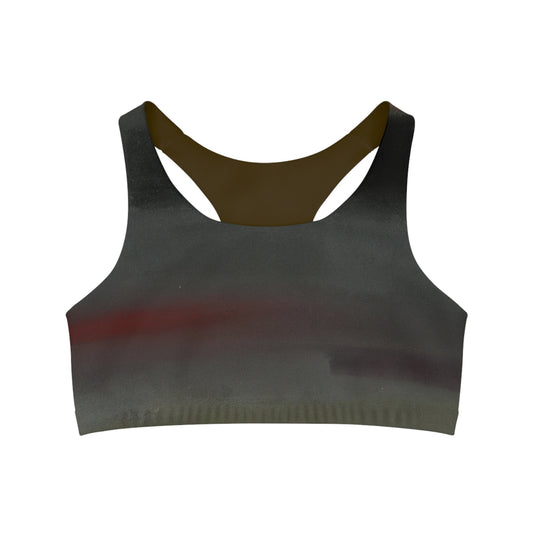 "Shadowed Harmony" - Seamless Sports Bra