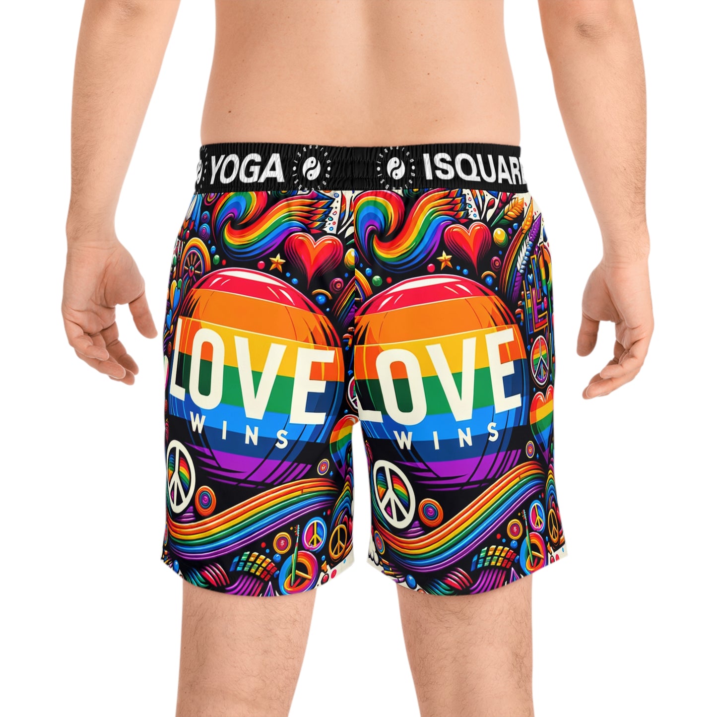 LOVE WINS - Swim Shorts (Mid-Length) for Men