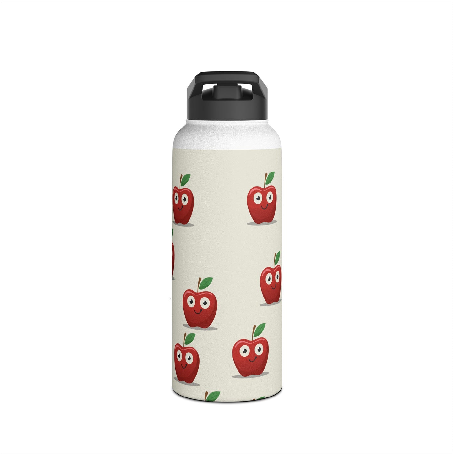 #E9E7DA Ivory + Apple - Water Bottle