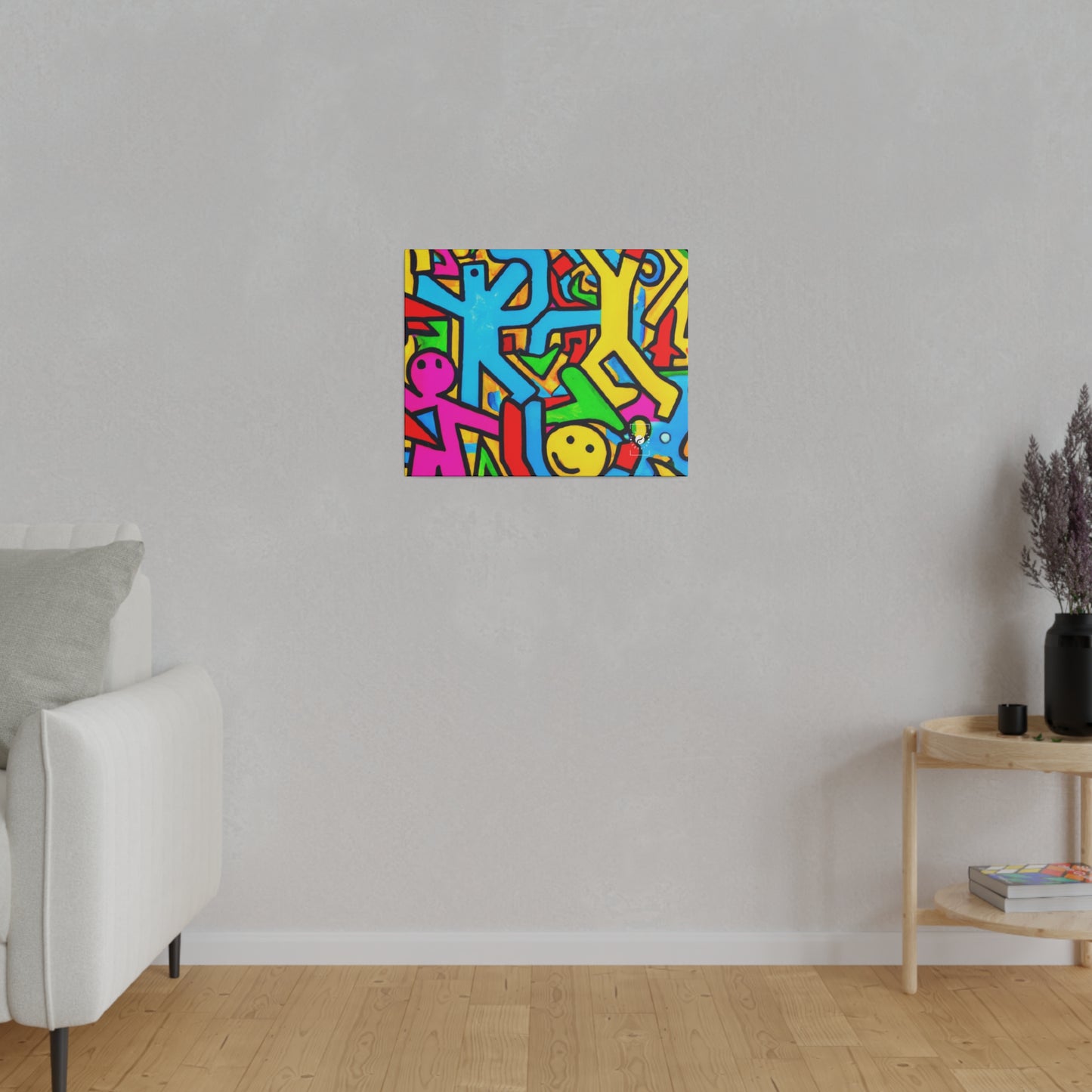 symbols of happiness - Art Print Canvas