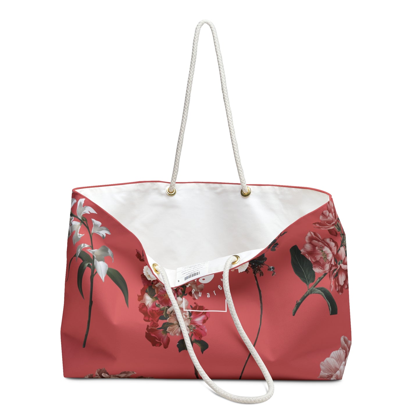 Botanicals on Coral - Casual Yoga Bag