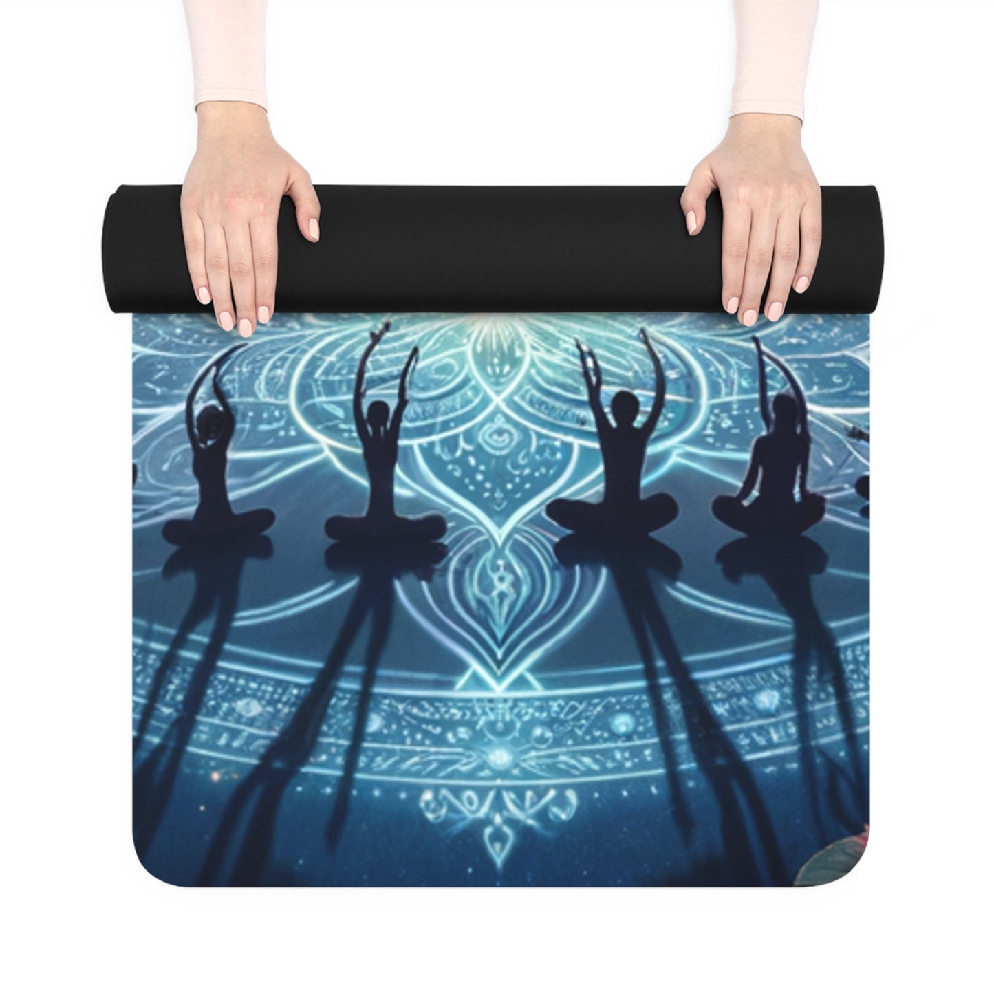 "Celestial Serenity: Mandala's Reflection" - Yoga Mat