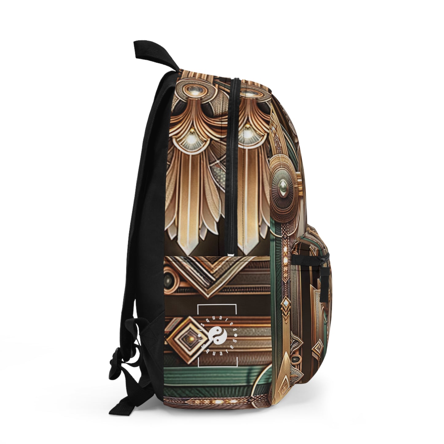 Deco Serenity: A Fusion of Opulence and Zen - Backpack