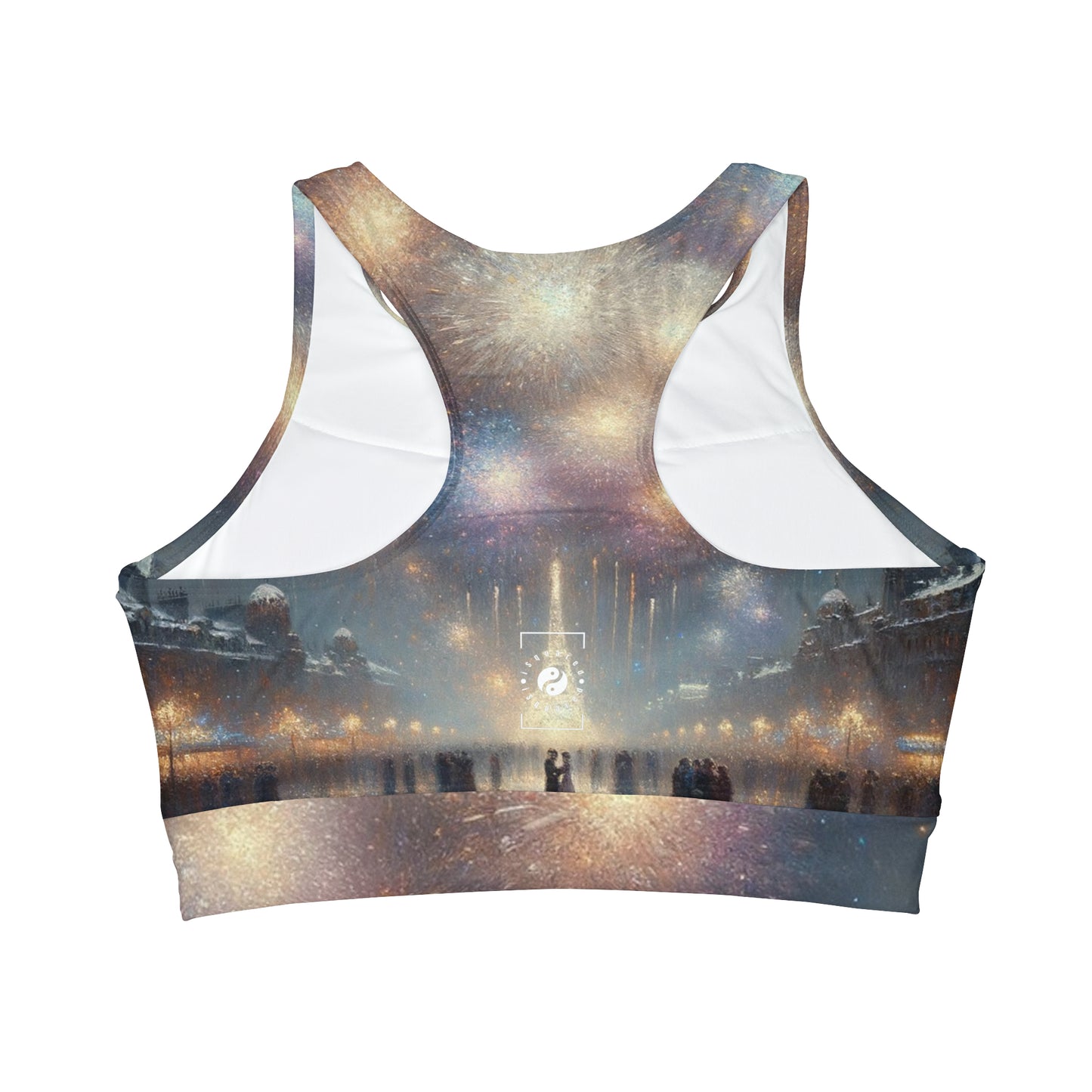 "Manet's Midnight Marvels" - High Neck Crop Top