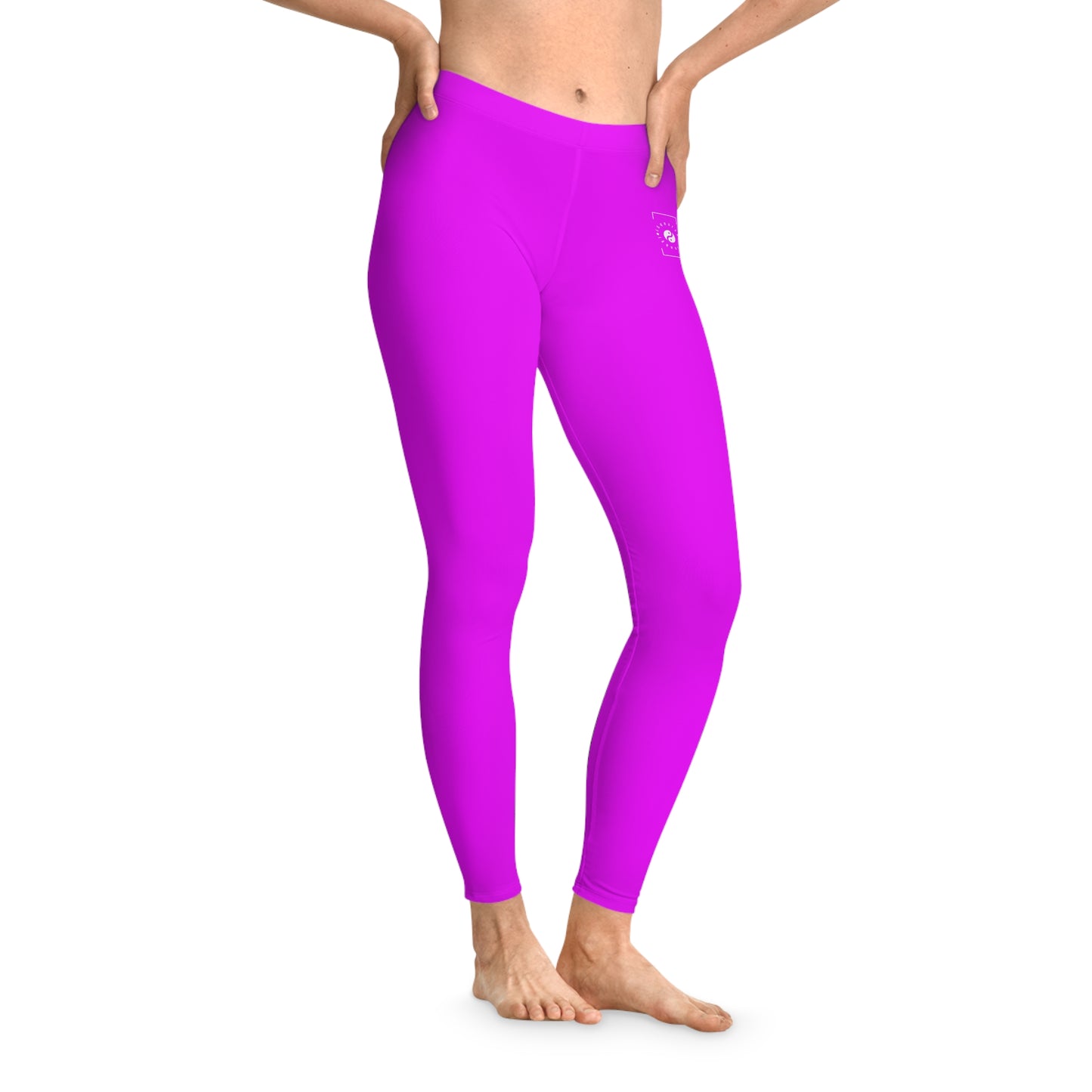 #f000ff Neon Purple - Unisex Tights