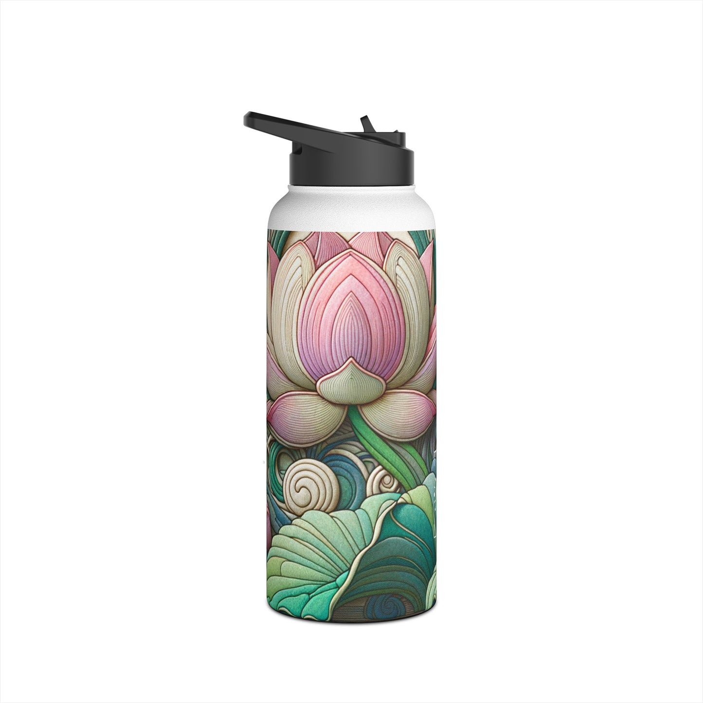 "Lotus Echo Serenity" - Water Bottle