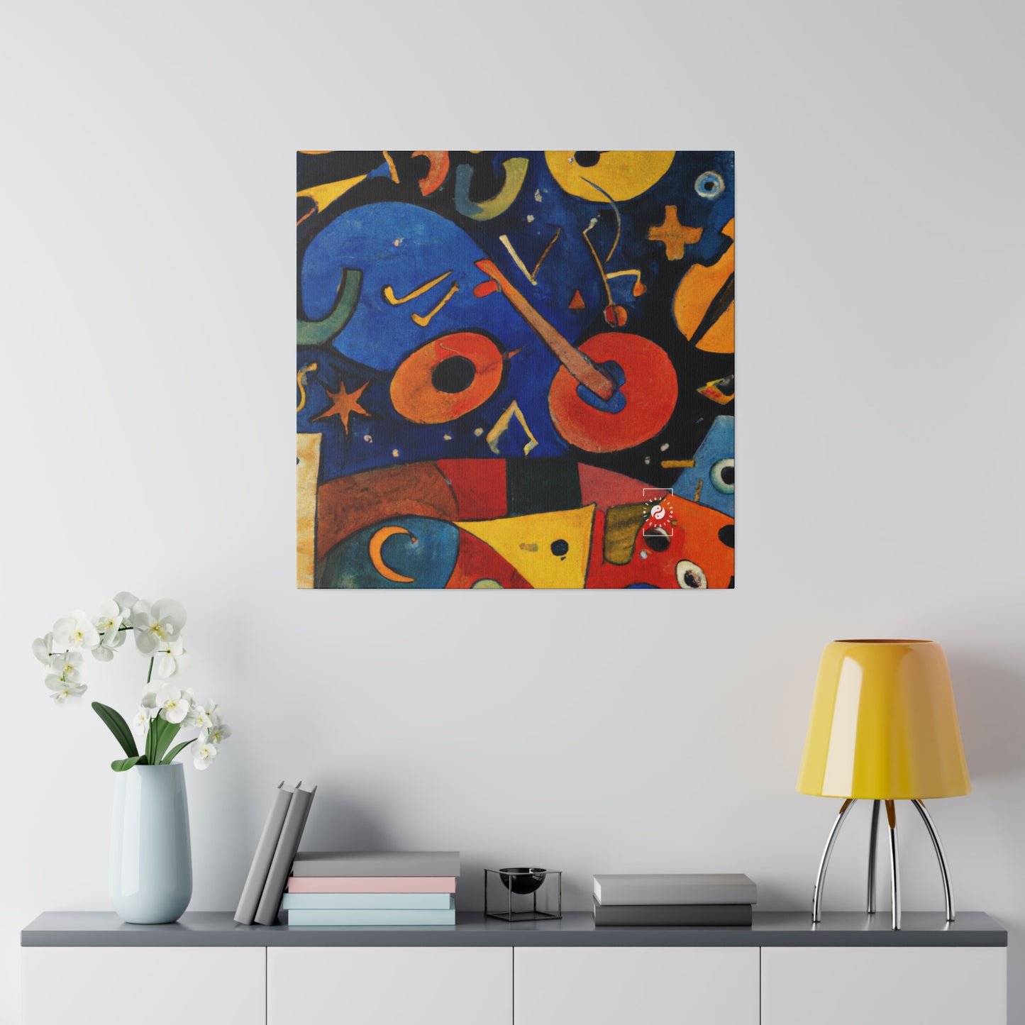 Melodic Abstractions: A Kandinskian Orchestra - Art Print Canvas