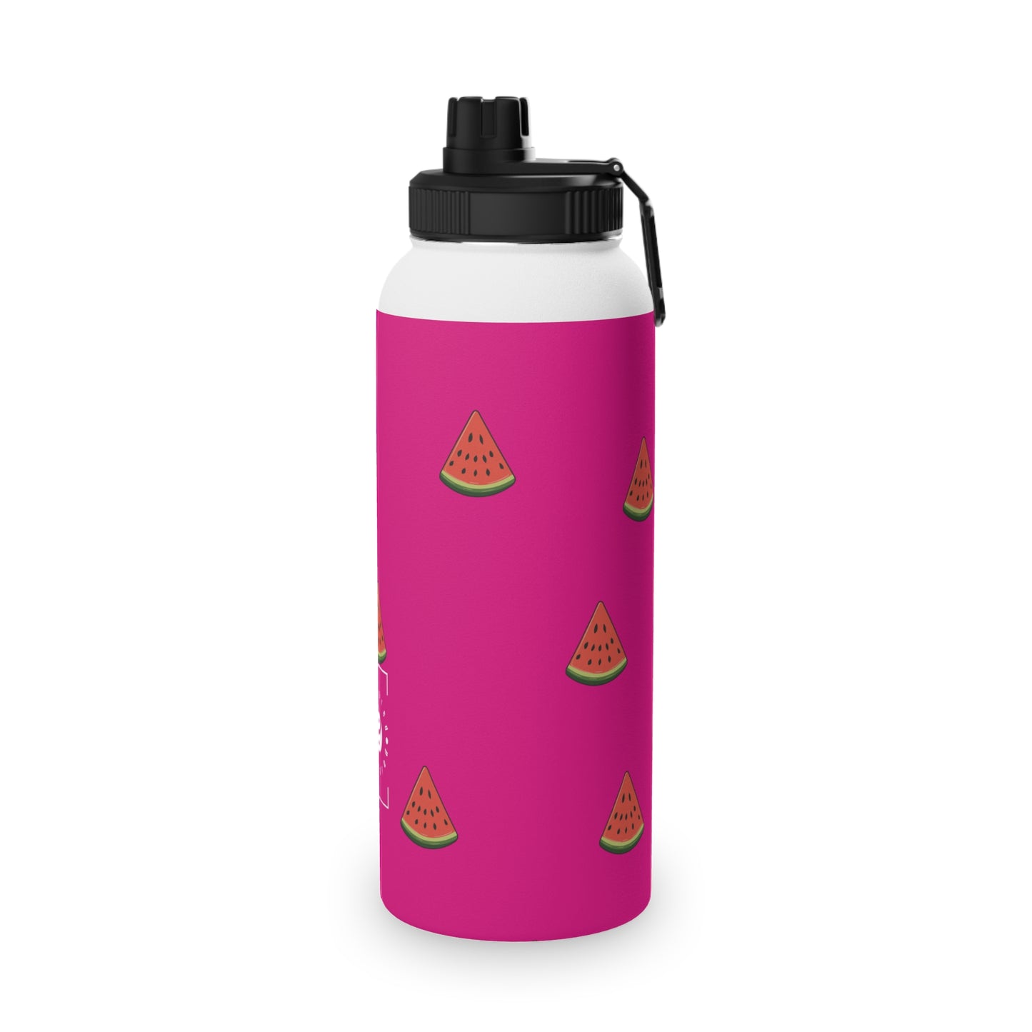 #DF0086 Pink + Watermelon - Sports Water Bottle