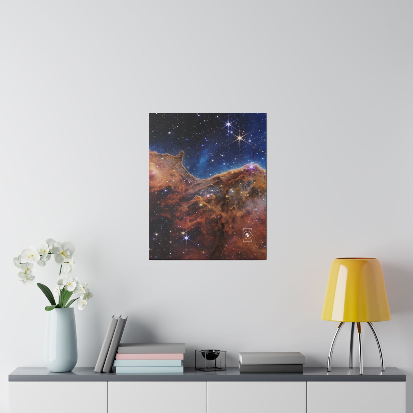 “Cosmic Cliffs” in the Carina Nebula (NIRCam Image) - JWST Collection - Art Print Canvas