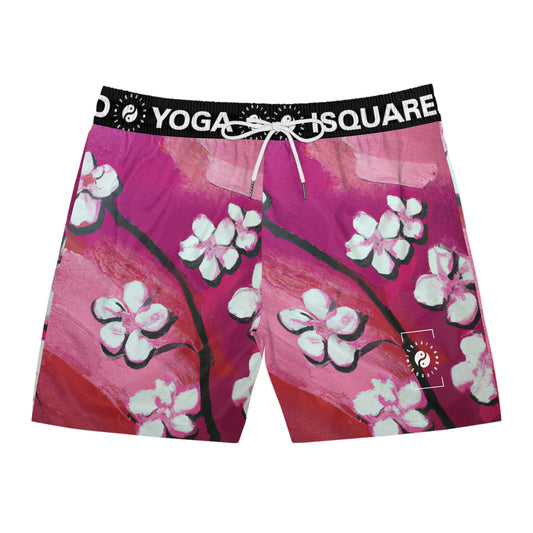 Ephemeral Blossom - Swim Shorts (Mid-Length) for Men